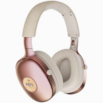 Casti Stereo Wireless Marley Positive Vibration XL, Bluetooth, ANC, Autonomie 32 ore (Roz)