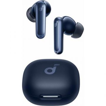 Casti True Wireless Anker Soundcore P40i, Bluetooth 5.3, Adaptive Noise Cancelling, Carcasa de incarcare 2-in-1, Waterproof IPX5 (Albastru)