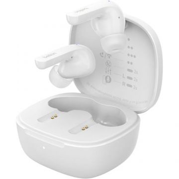 Casti True Wireless In-Ear Belkin SoundForm Motion AUC010btWH, Bluetooth 5.3, NFC, Autonomie 9 ore, Waterproof IPX5 (Alb)