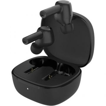 Casti True Wireless In-Ear Belkin Soundform Pulse AUC007btBLK, Bluetooth, NFC, Autonomie 7 ore, Control Tactil, Waterproof IPX5 (Negru)