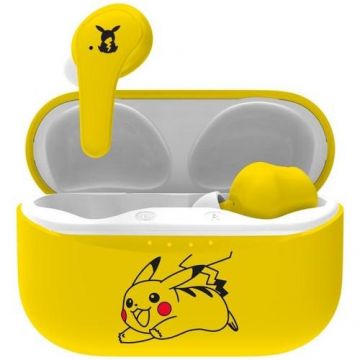 Casti True Wireless OTL Pokemon Pikachu, Microfon, Bluetooth 5.0 (Galben)