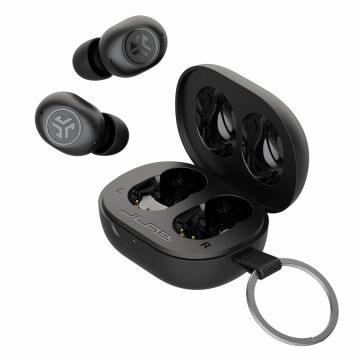 JLab Casti Stereo JLAB JBuds Mini, True Wireless, Bluetooth, Microfon, Negru