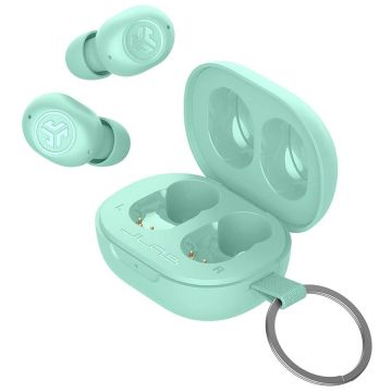 JLab Casti Stereo JLAB JBuds Mini, True Wireless, Bluetooth, Microfon, Verde