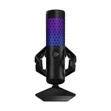 Microfon ASUS ROG Carnyx, iluminare RGB, USB-A (Negru)