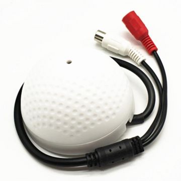 Microfon Audio 5-50M Pentru Camere De Supraveghere Video Alb