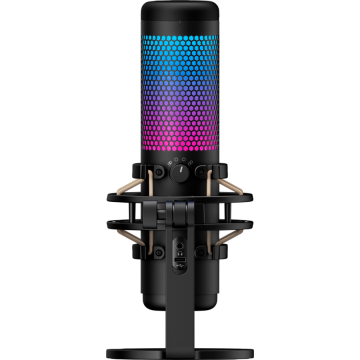 Microfon HyperX Q귊st S Blk-Gry USB Iluminare RGB Negru Microfon HyperX Q귊st S Blk-Gry USB Iluminare RGB Negru