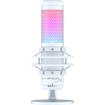 Microfon HyperX QuadCast S Iluminare RGB USB Alb