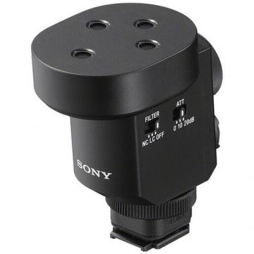 Microfon profesional Sony ECM-M1, Compact, 8 moduri de inregistrare (Negru)