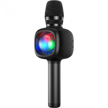 Microfon Wireless Bluetooth Iluminare Bopmen Star 10 Negru