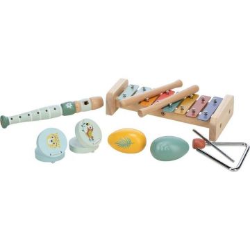 Set instrumente muzicale, Free2Play, 5 in 1, Contine xilofon, Fluier, Din lemn, Conform cu standardul european de securitate EN71/123, 3 ani+, Multicolor Set instrumente muzicale, Free2Play, 5 in 1, Contine xilofon, Fluier, Din lemn, Conform cu standardul european de securitate EN71/123, 3 ani+, Multicolor