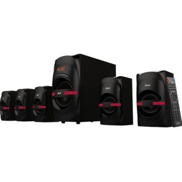 Sistem boxe 5.1 Akai HT014A-5086F, 105W, USB/SD, Telecomanda (Negru)