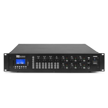 Amplificator matrix cu 6 zone Power Dynamics PRM606 952.161, USB/SD, Bluetooth, MP3, 6x60W RMS, 100V/4ohm/8ohm