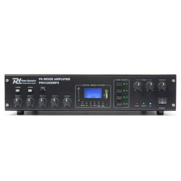 Amplificator pe 4 zone Power Dynamics PDV120Z 952.069, USB/SD, MP3, 120W RMS, 100V/8ohm
