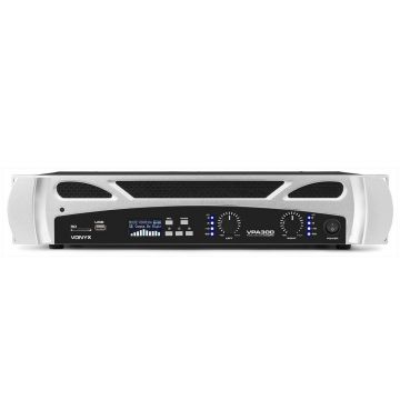 Amplificator profesional cu 2 canale Vonyx VPA300 172.092, USB/SD, Bluetooth, MP3, 2x150W, 8 ohm