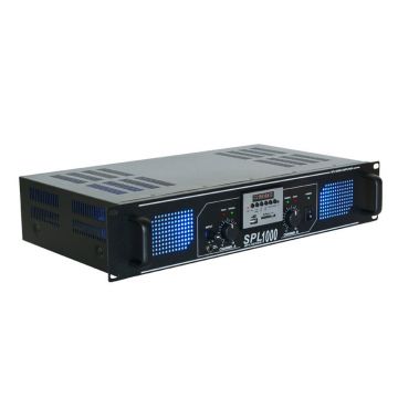 Amplificator profesional Skytec SPL1000MP3 178.772, USB/SD, 2x150W RMS, 4 ohm