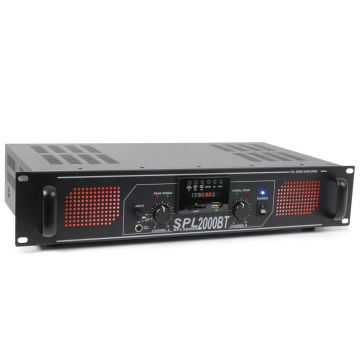 Amplificator profesional Skytec SPL2000BTMP3 175.553, USB/SD, Bluetooth, 2x400W, 4-8 ohm