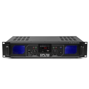 Amplificator profesional Skytec SPL700MP3 178.769, USB/SD, 2x350W RMS, 4 ohm