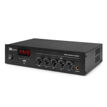 Amplificator sonorizari Power Dynamics PDM25 952.076, USB, Bluetooth, 25W, 100V/4-16ohm, 50-18.000 Hz