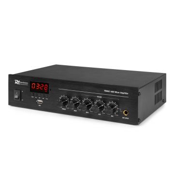 Amplificator sonorizari Power Dynamics PDM45 952.078, USB, Bluetooth, 45W, 100V/4-16ohm, 50-18.000 Hz