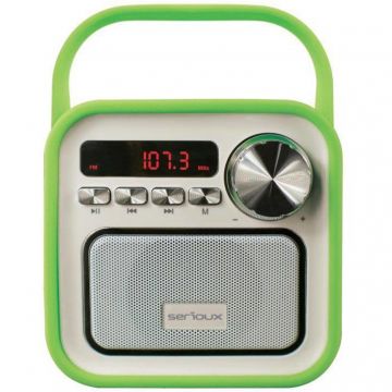 Boxa portabila Serioux Joy, Bluetooth, Radio FM, miscroSD, Verde