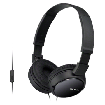 Casti audio MDRZX110APB, tip DJ cu control telefon, negru