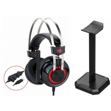 Casti Gaming Redragon Talos cu stand Spectre