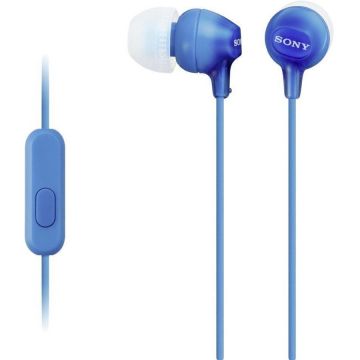 Casti In-Ear Sony MDR-EX15APLI, Cu fir, Microfon, Albastru