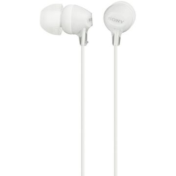 Casti In-Ear Sony MDR-EX15LPW, Cu fir, Alb