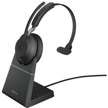 Casti Jabra Evolve2 65 Mono USB-C UC Stand Negru