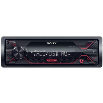 Radio MP3 Player auto Sony DSXA210UI, 4 x 55 W, USB, AUX, Rosu