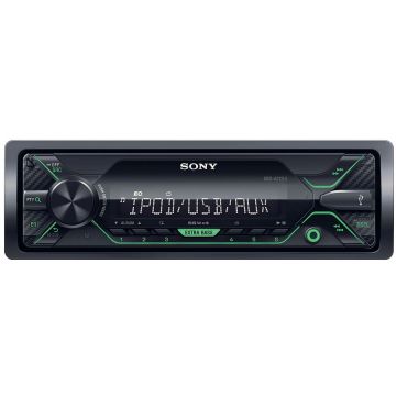 Radio MP3 Player auto Sony DSXA212UI, 4 x 55 W, USB, AUX, Verde