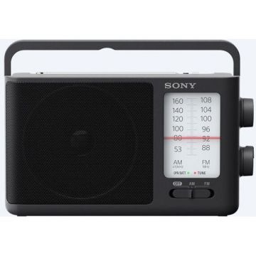 Radio portabil Sony ICF506, FM/AM, Mufa casti, Negru