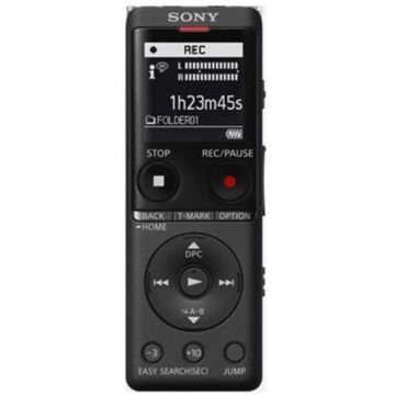 Reportofon Sony ICD-UX570B, Microfon stereo, MP3, USB, Slot microSD, 4GB, Negru