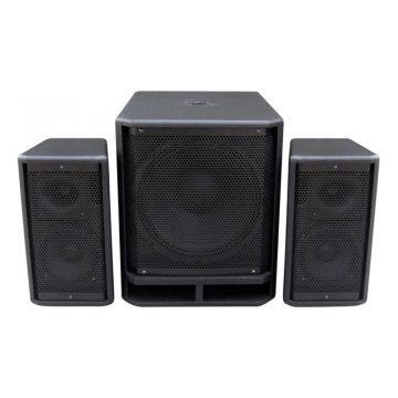 Sistem boxe Power Dynamics cu subwoofer activ 178.920, 12 inch, 2x6.5 inch sateliti, 42-20 Hz