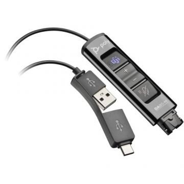 Adaptor interfata Poly DA85-M, USB la QD (Negru)