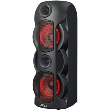 Akai Boxa Portabila Akai Party Speaker 370, 60W, Radio, USB, micro-SD, Negru
