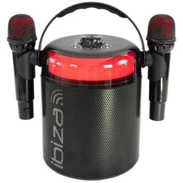 Boxa Karaoke Cu 2 Microfoane Wireless Bt/Usb/Msd/Aux Negru