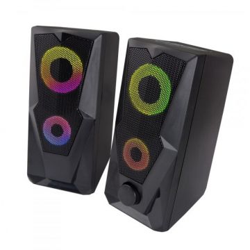 Boxe EGS103 2.0 LED 6W Negru