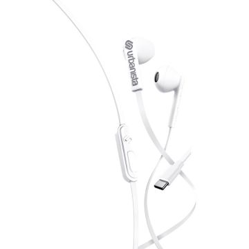 Casti Audio In-Ear San Francisco 32 Ohm Microfon Cablu 1.2M USB-C Alb