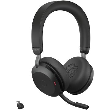 Casti cu Microfon Evolve2 75 Link380c UC Stereo USB-C Negru
