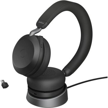 Casti Evolve2 75 Link380c UC Stereo beige - Stand