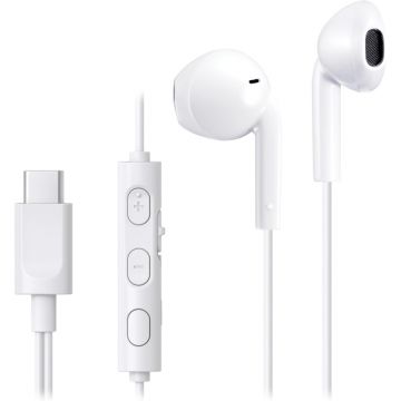 Casti In-Ear JVC HA-FR17UC-W-U, Microfon, USB-C, Alb