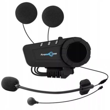 Casca KY-Pro Single Motocicleta Intercom Negru