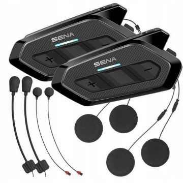 Casti Spider RT1 Dual Pack Motocicleta Negru