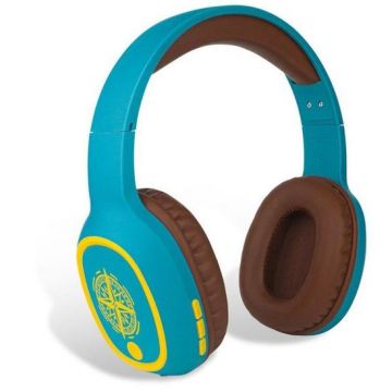 Casti Stereo Steel Play Adventure, Cu fir, Microfon, Bluetooth (Maro/Albastru)