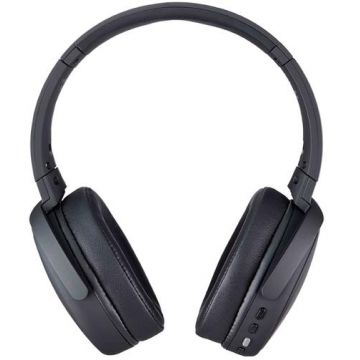 Casti Stereo Wireless Boompods Headpods Pro, Bluetooth 5.0, Autonomie 12 ore, Microfon, Preluare apeluri, Siri (Negru)