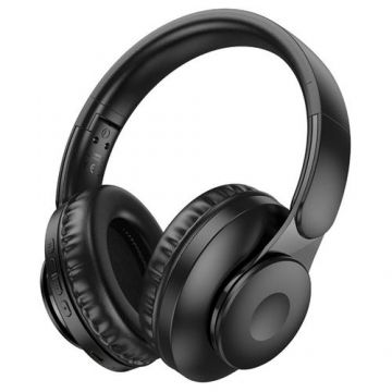 Casti Stereo Wireless HOCO W45 Enjoy, Bluetooth 5.3, A2DP, Autonomie 46 ore (Negru)