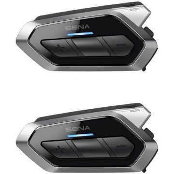 Casti 50R-02D Dual Pack Motocicleta Negru
