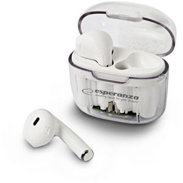 Casti EH237W Bluetooth TWS Alb