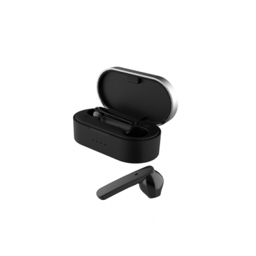 Casti True Wireless Akai BTE-J10B, Bluetooth, Microfon (Negru)